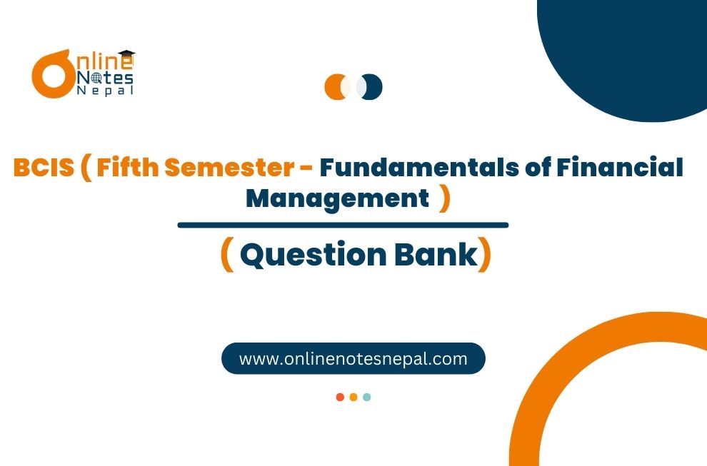 Question Bank of Fundamentals of Financial Management Photo